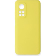 Trend Kapında Xiaomi Mi 10T Kılıf Nano Içi Kadife Silikon - Sarı