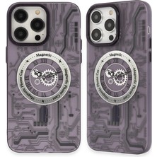 Trend Kapında Apple Iphone 14 Pro Kılıf Apollo Magneticsafe Desenli Kapak - Apollo Mor - 5