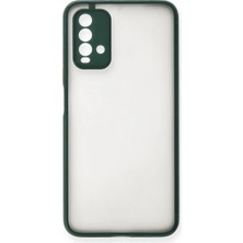 Trend Kapında Xiaomi Redmi 9t Kılıf Montreal Silikon Kapak - Yeşil