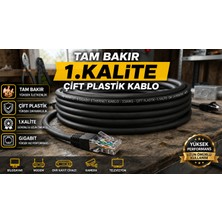 Ncpline 60 Metre Tam Bakır Dış Ortam Cat6 Kablo Çift Plastik Koruma Modem Pc Arası