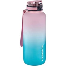 Aesco 1500 ml Kapasiteli Motivasyon Matarası, Çift Renkli Tasarım