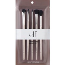 E.l.f. Dumanlı Göz Fırçası Seti, Sentetik, 5 Parça Set (82021) (Fırça Sapı Rengi Değişebilir)