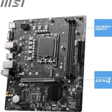 MSI Msı Pro H610M-E Ddr4 Intel H610 Soket 1700 Ddr4 3200MHZ Matx Gaming (Oyuncu) Anakart