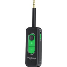 Veggieg Aux Bluetooth 5.4 Transmitter  Receiver Kablosuz Ses Adaptörü
