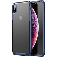 Spia iPhone X/xs ile Uyumlu Kılıf Mavi Vulga Sert Kapak Orijinal Esnek Ince Geliştirilmiş Daya