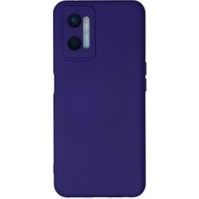 Trend Kapında Oppo A96 Kılıf Nano Içi Kadife Silikon - Mor
