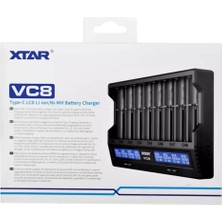 Trend Kapında Xtar Vc8 Sekizli Li-Ion / Nı-Cd / Nı-Mh Pil Şarj Cihazı