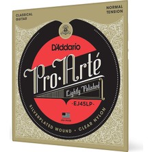 D'Addario Daddario EJ45LP Klasik Gitar Tel Seti, Pro-Arte, Lightly Polished
