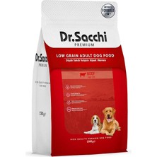Dr.sacchi Premıum Düşük Tahıllı Sığır Etli Yetişkin Köpek Maması 1,5 kg