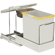 New Global Dolap Içi Raylı Çöp Kovası 21500 20 Litre