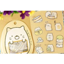 Guguk Neko Temalı Sumikko Gurashi 50 Adet Sticker Seti • Bullet Journal