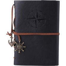 Maleden Doldurulabilir Notebook, Birinci Sınıf Pu-Deri Klasik Kabartmalı Travel Journal Günlük Boş S