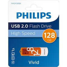 Vivid Serisi 128GB USB 2.0 High Speed Flash Bellek (FM12FD05B/00)