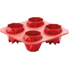 Lekue Kırmızı Silikon Şans Kurabiyesi Origami Kalıbı