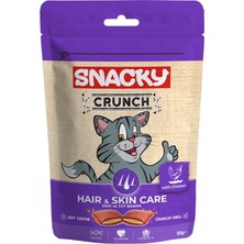 Snacky Kedi Crunch Ödül Hair-Skin Tavuklu 10'lu Kedi Maması