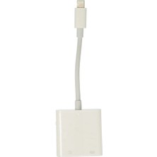 APR22 Iphone Otg 2in1 - Beyaz