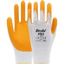 Beybi Pn3 Polyester Örme Yarı Nitril Kaplı Iş Eldiveni 10 Beden 5 Çift