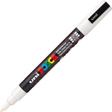 Posca Kalem 3m Set 0.9-1.3 mm Keçe Uçlu Beyaz
