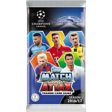 Uefa Şampiyonlar Ligi 16/17 Match Attax Futbolcu Kartları - ( 1 Paket Fiyatıdır )