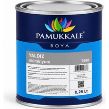 AlanSansli Pamukkale Yaldız Alüminyum Soba Boyası 200 Derece Isı Geçirmez 0.25 Lt