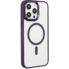Trend Kapında Apple Iphone 13 Pro Kılıf Room Magneticsafe Silikon - Derin Mor