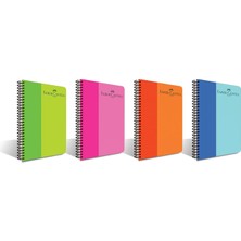 Faber-Castell Pp Kapak Bicolor Spiralli 120 Yp Düz