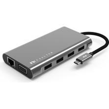 Feeltek 11-In-1 Usb-C Hub ve Çoklayıcı | Hdmı, Vga, Ethernet ve 100W Pd | MacBook ve Usb-C Laptoplar