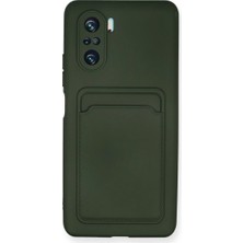 Xiaomi Mi 11I Kılıf Kelvin Kartvizitli Silikon - Koyu Yeşil