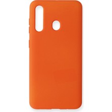 Trend Kapında Samsung Galaxy M40 Kılıf Nano Içi Kadife Silikon - Turuncu