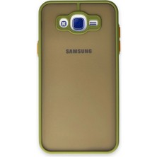 Trend Kapında Samsung Galaxy J7 Kılıf Montreal Silikon Kapak - Açık Yeşil