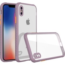 Trend Kapında Apple Iphone Xs Max Kılıf Miami Şeffaf Silikon - Açık Mor