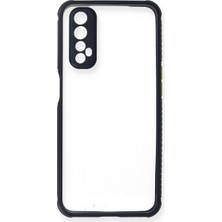Trend Kapında Realme 7 Kılıf Miami Şeffaf Silikon - Lacivert