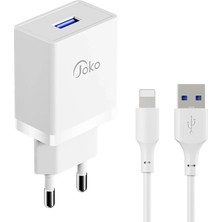 Joko JK77 12W + PX17 1m 2.4A USB To Lightning Kablolu Pd Şarj Cihazı