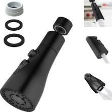 New Global Kınetex Musluk, Yedek Duş Başlığı, 360° Döndürülebilir, 3 Mod, Döndürülebilir Musluk, Başlık, Mutfak