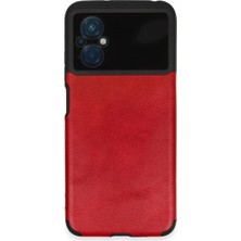 Xiaomi Poco M5 Kılıf Loop Deri Silikon - Kırmızı