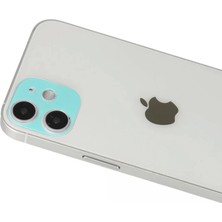 Apple iPhone 12 Rainbow Kamera Lens Koruma Cam - Yeşil