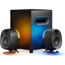 Steelseries 7 Rgb Aydınlatmalı 2.1 Oyun Hoparlörleri, 2 Yönlü Hoparlör Tasarımı, Reaktif Rgb A