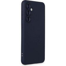 Trend Kapında Samsung Galaxy S24 Kılıf Nano Içi Kadife Silikon - Lacivert