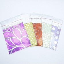New Global Metalize Bantlı Hediye Poşeti 7x9 cm Her Paket 100 Adet (5 Poşet 500 Adet) Hediyelik Poşet Paket