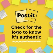 Post-It Mini Notlar, 1 3/8 "x 1 7/8", 18 Pedi, Amerika'nın 1 Numaralı Favori Yapışkan Notları, Popti