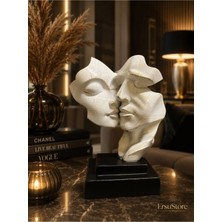 Ersu Store Modern Soyut Aşk Sevgili Heykeli Dekoratif Biblo  Lüks Salon Ev ve Ofis Dekoru