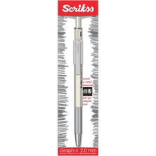 Scrikss Graphx Mekanik Kurşun Kalem Beyaz 2 mm
