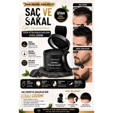 Dermaes Beauty Saç Kapatıcı  SİYAH Pudra Yeni Nesil  Saç Dolgunlaştırıcı  SİYAH  Pudra / Seyrek Sakal  ve Saçlar Için Fiberi  Suda Çıkmaz