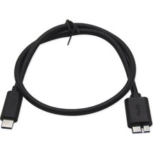 New Global USB Type C To Micro USB 3.0 Taşınabilir HDD Hard Disk Kablosu 0.5m (50CM)