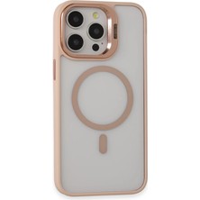 Joko Apple iPhone 15 Pro Max Kılıf Roblox Lens Magsafe Standlı Kapak - Pudra