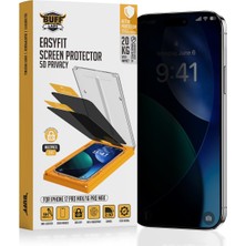 Buff Labs 5d Easyfit 2 Adet Kolay Uygulama Aparatlı Ekran Koruyucu Temperli Hayalet Ekran Cam (Iphon