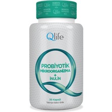 Qlife Probiotik Microorginazma + Inulin 30 Kapsül