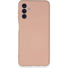 Trend Kapında Samsung Galaxy A14 4g Kılıf Nano Içi Kadife Silikon - Pudra