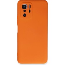 Xiaomi Poco X3 Gt Kılıf Nano Içi Kadife Silikon - Turuncu