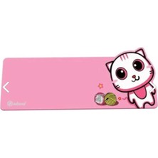 Ndneed Sevimli Kedi Klavye Mouse Masaüstü Matı -Mat Klavye Mouse Pad